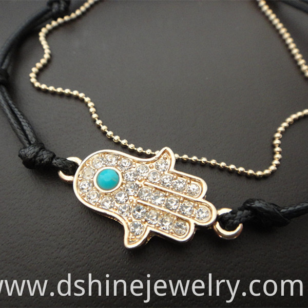 Evil Eye Hamsa Hand Bracelet